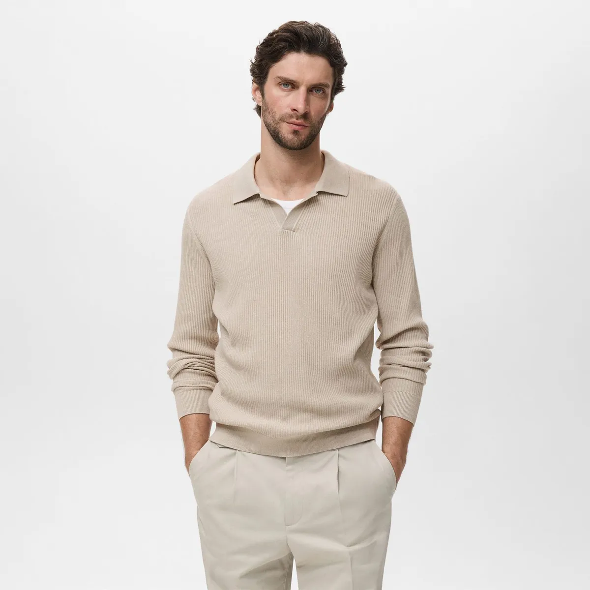 MANGO - Polo Casual Hombre Man