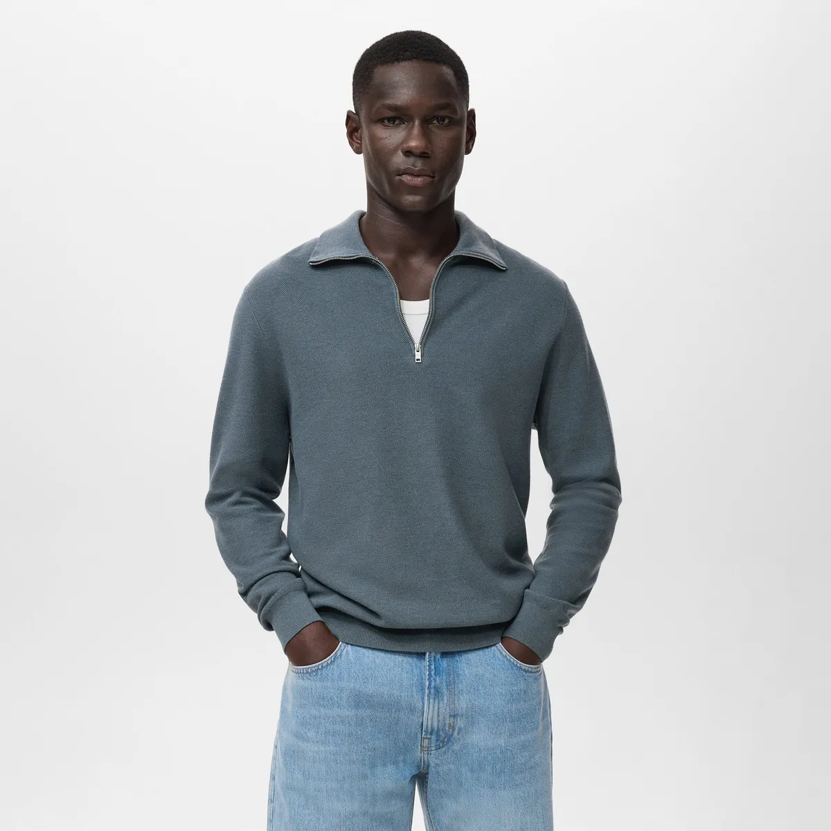 MANGO - Chompa Ten Casual Hombre Man