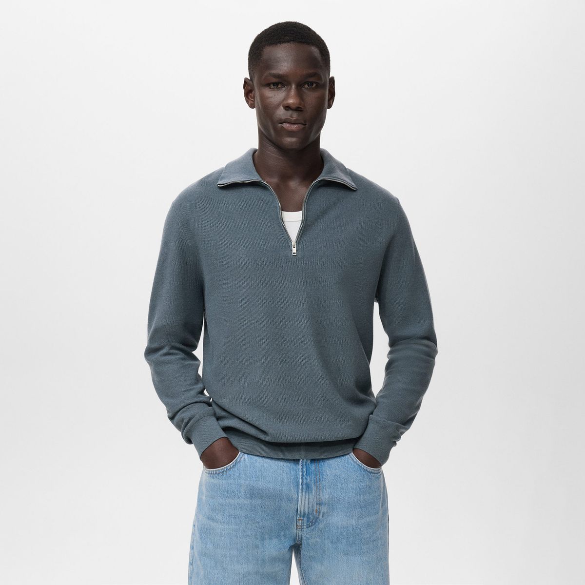 MANGO - Chompa Ten Casual Hombre Man