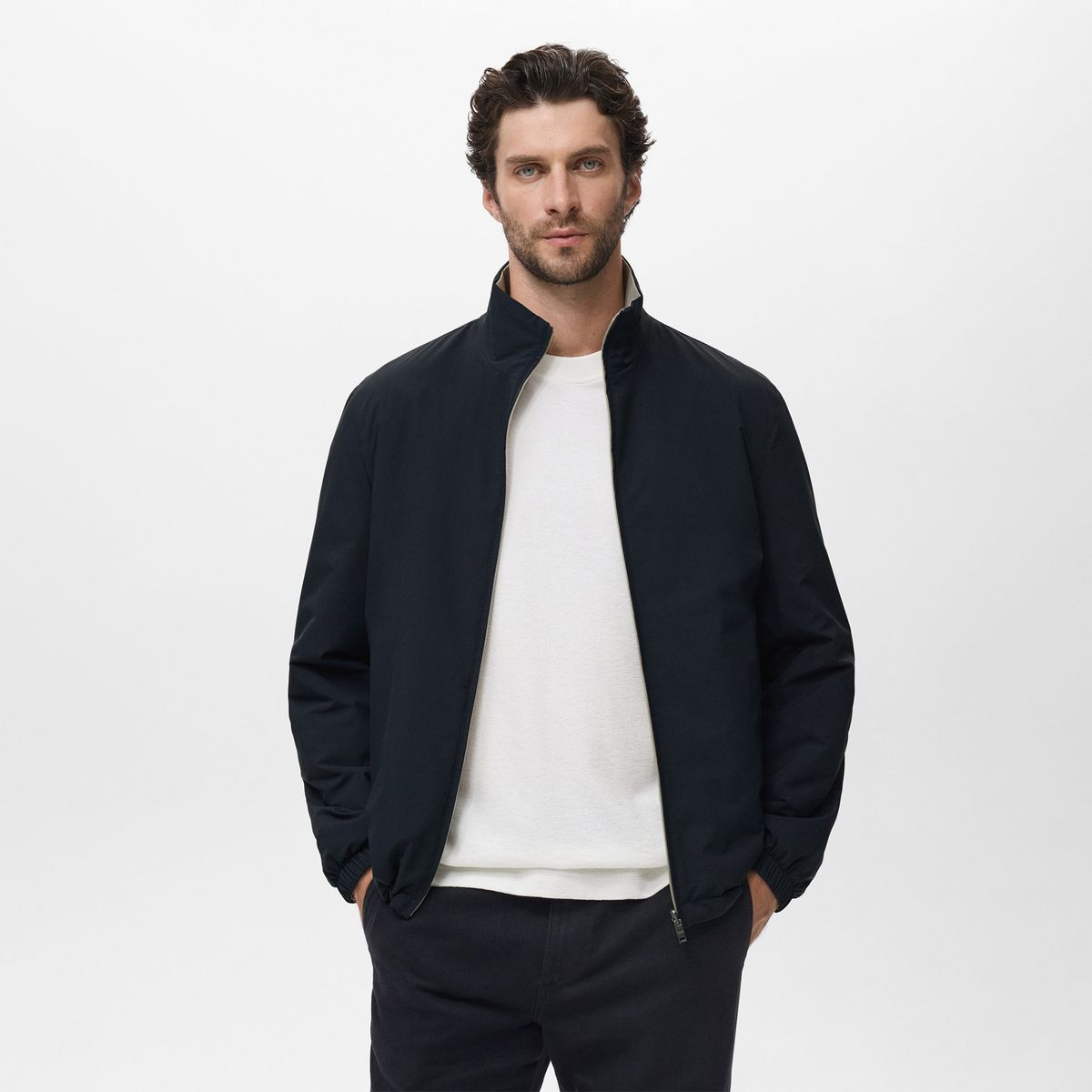 MANGO - Casaca Reversible Hombre Mango
