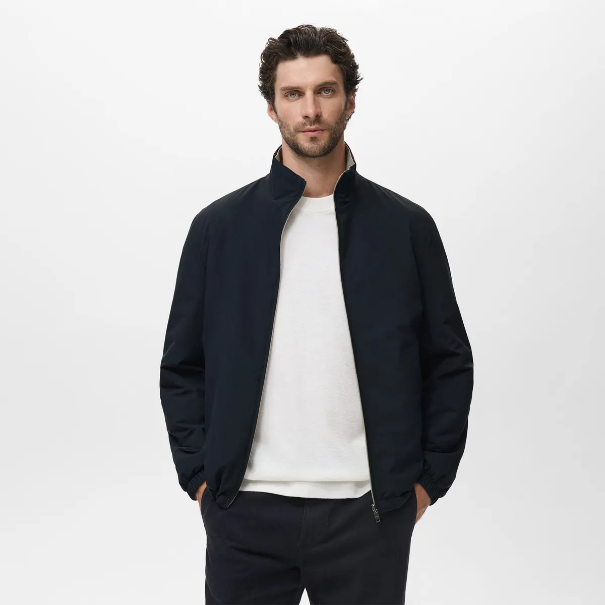 MANGO - Casaca Reversible Hombre Mango