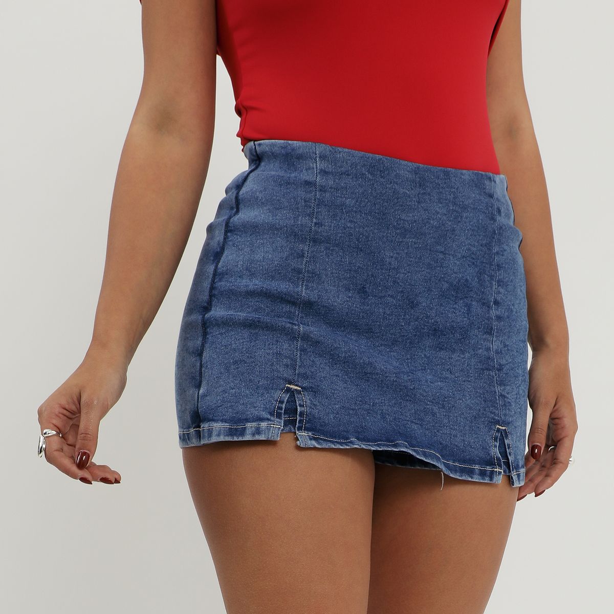 MOSSIMO - Falda Short Denim Mujer Mossimo