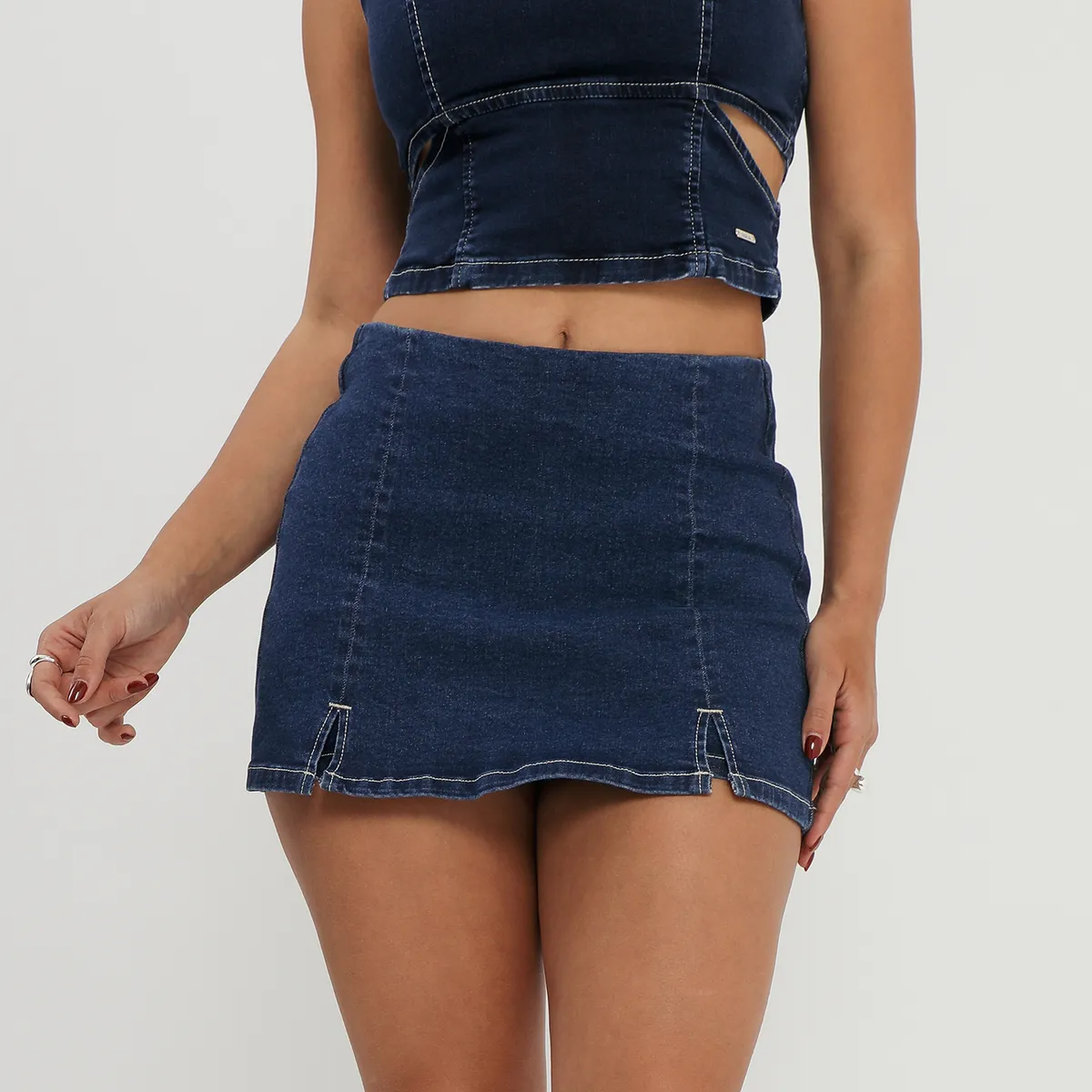 MOSSIMO - Falda Short Denim Mujer Mossimo