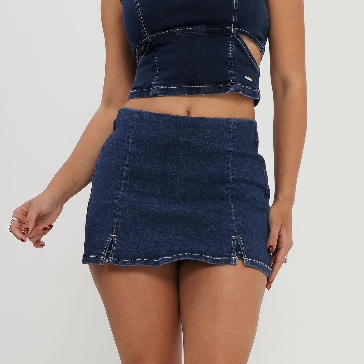 MOSSIMO - Falda Short Denim Mujer Mossimo