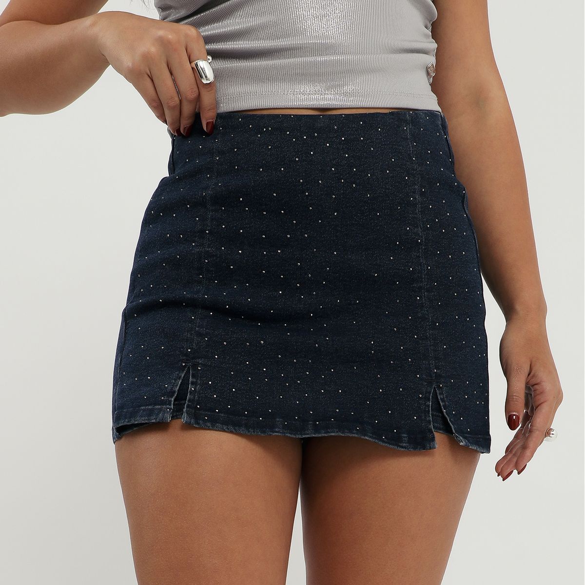 MOSSIMO - Falda Short Denim Mujer Mossimo