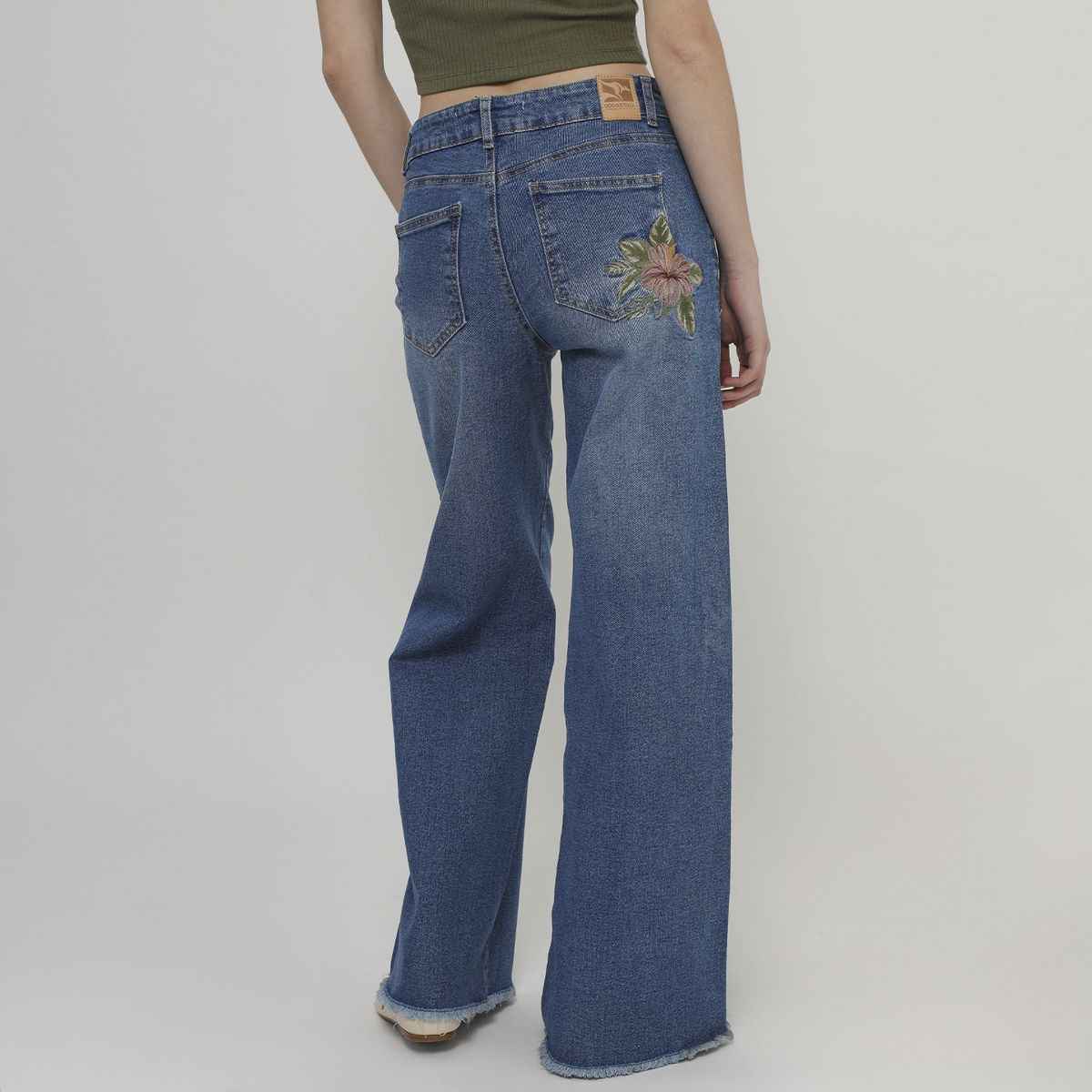 DOO AUSTRALIA - Jean Wide Leg Tiro Medio Mujer Doo Australia