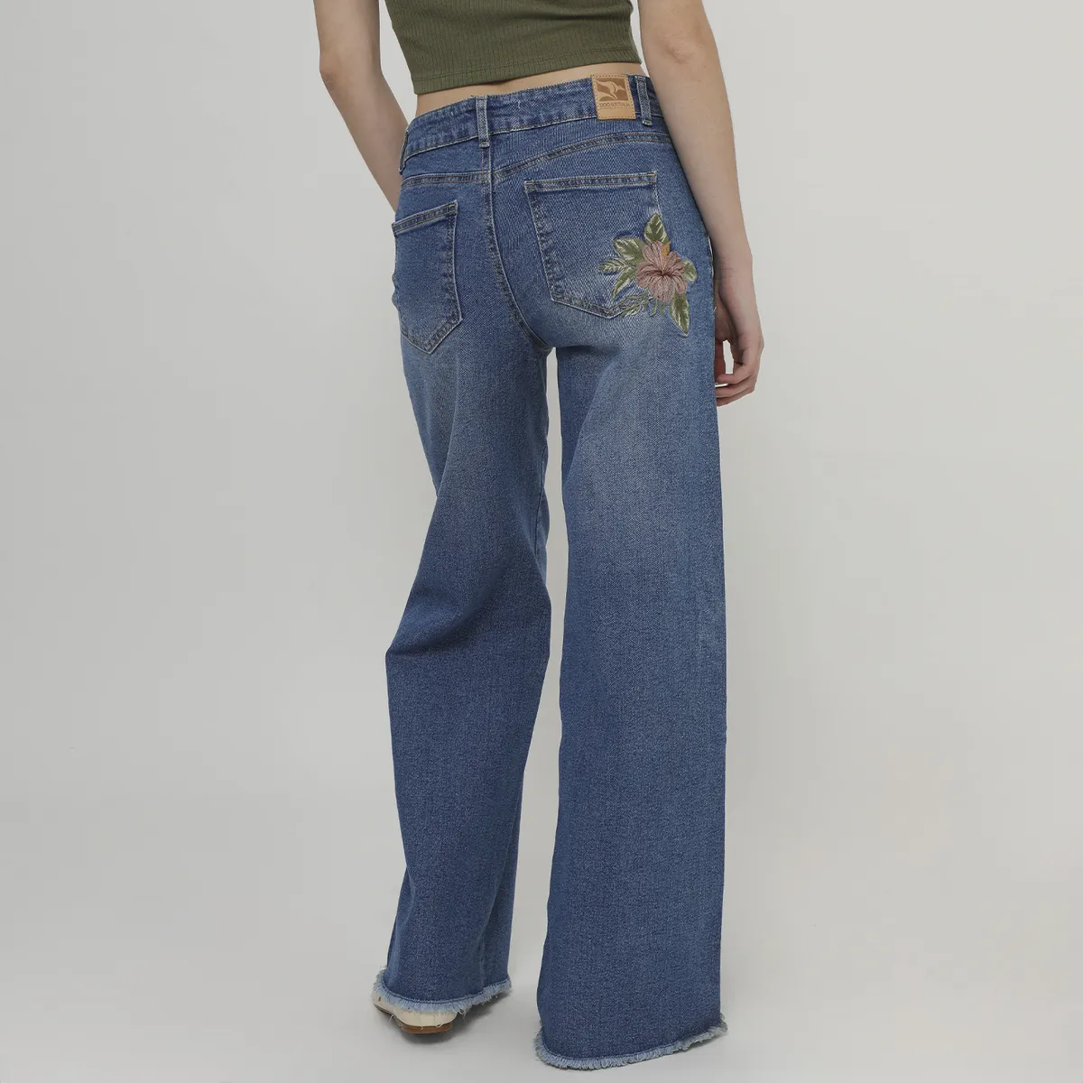 DOO AUSTRALIA - Jean Wide Leg Tiro Medio Mujer Doo Australia