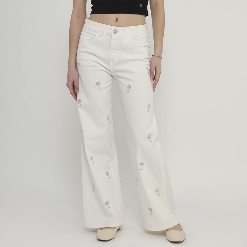 DOO AUSTRALIA - Jean Wide Leg Tiro Medio Mujer Doo Australia