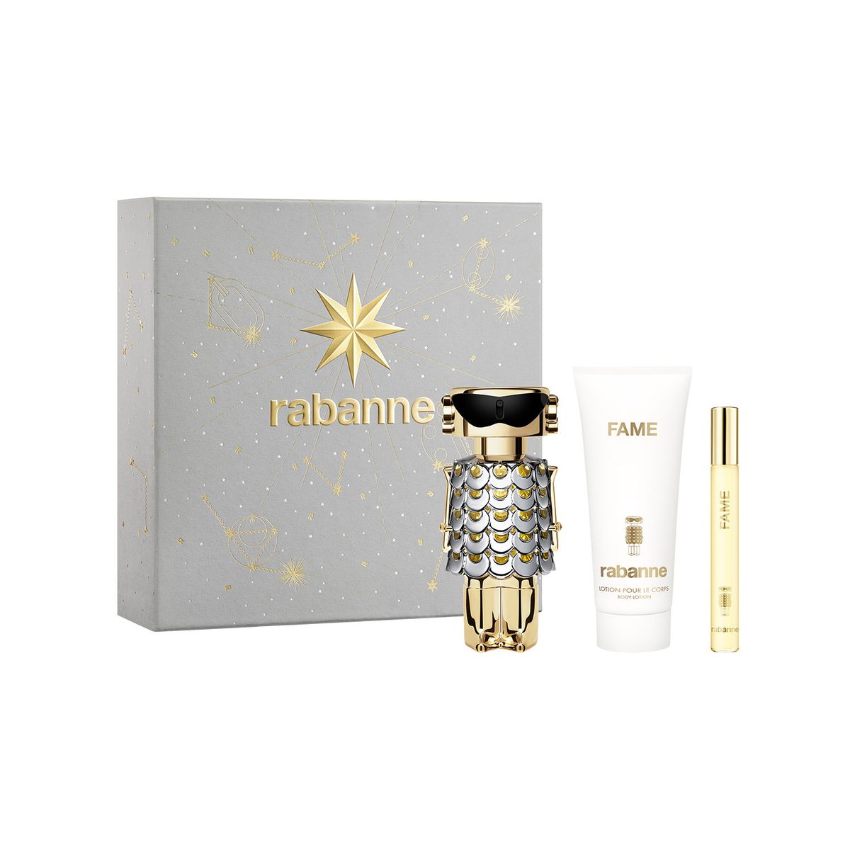 RABANNE - Set Rabanne Fame Edp 80ml + Body Lotion 100ml + Mini 10ml