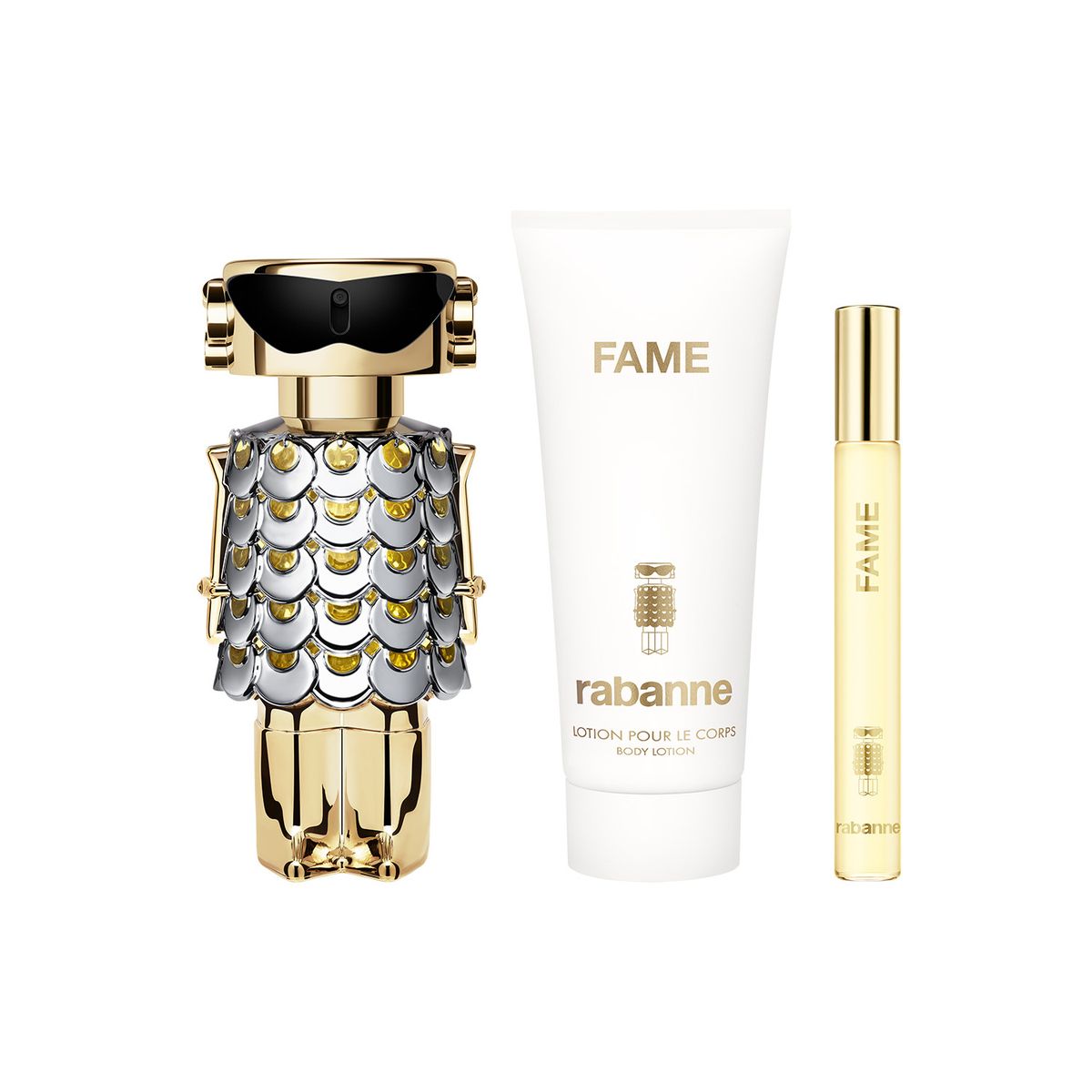 RABANNE - Set Rabanne Fame Edp 80ml + Body Lotion 100ml + Mini 10ml