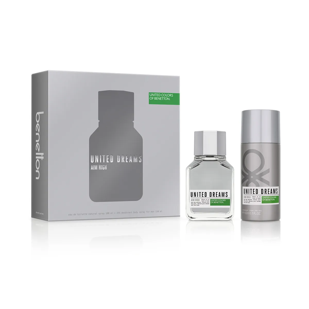 BENETTON - Set Benetton United Dreams Aim High Edt 100ml+deo 150ml