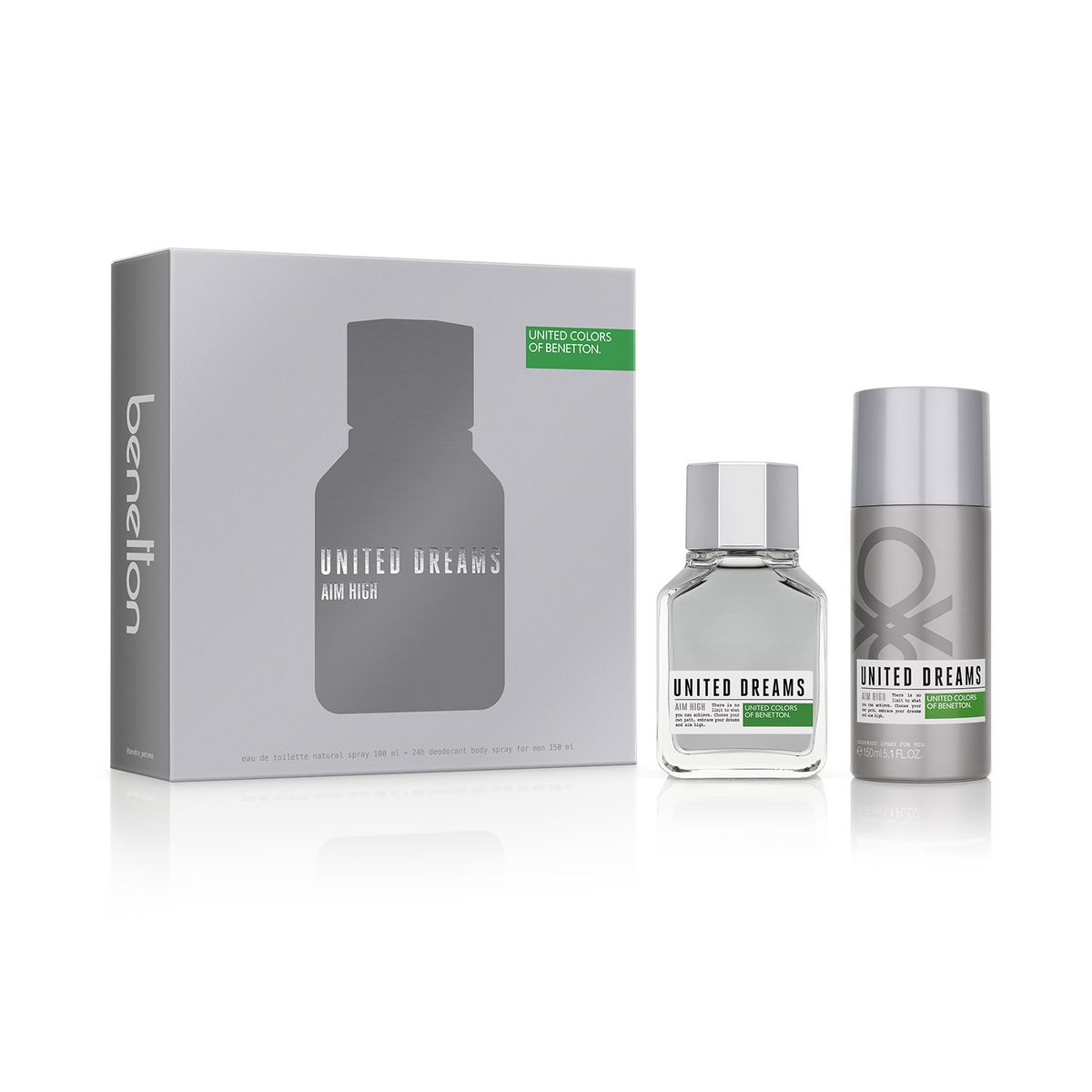 BENETTON - Set Benetton United Dreams Aim High Edt 100ml+deo 150ml