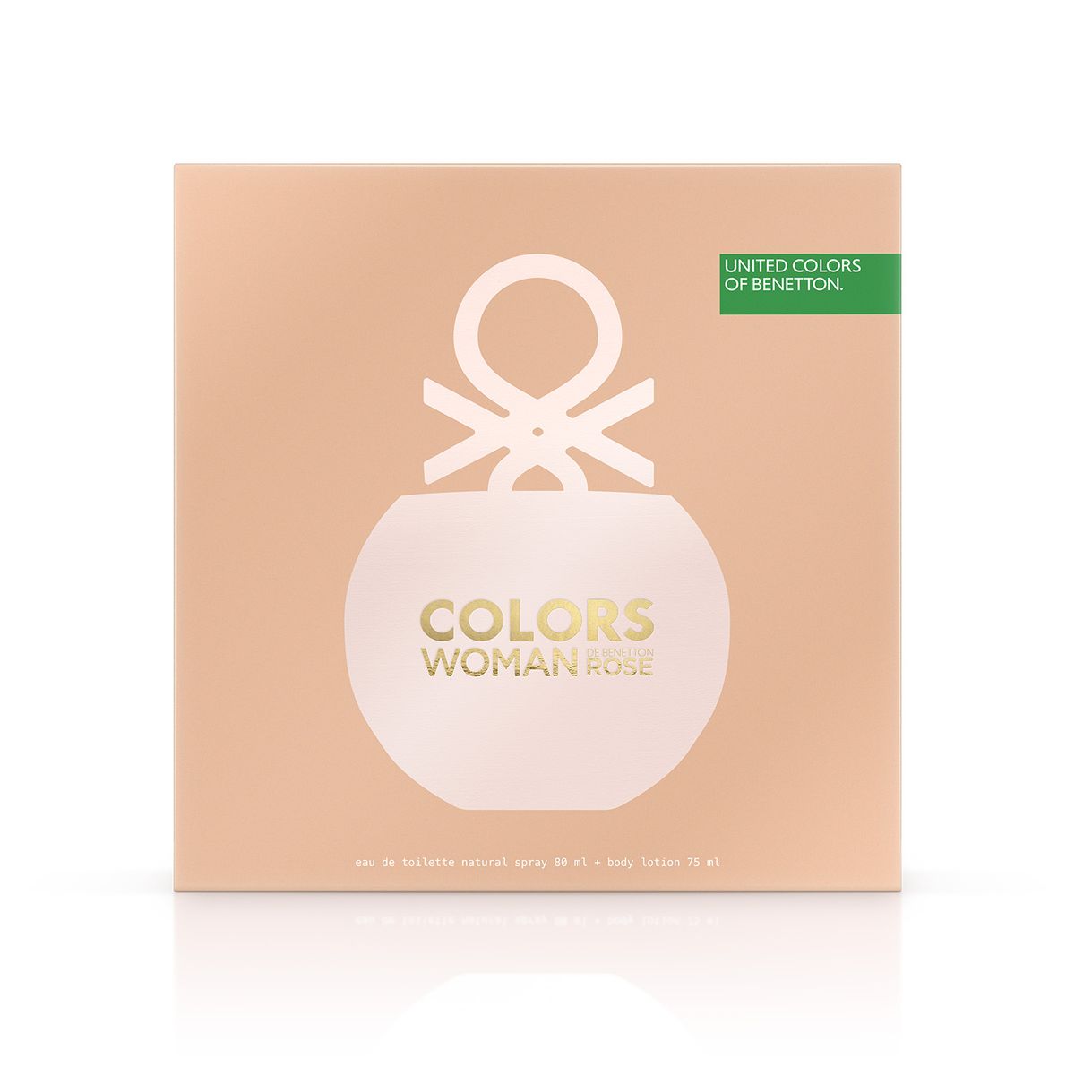 BENETTON - Set Benetton Colors Rose Edt 80ml + Body Lotion 75ml