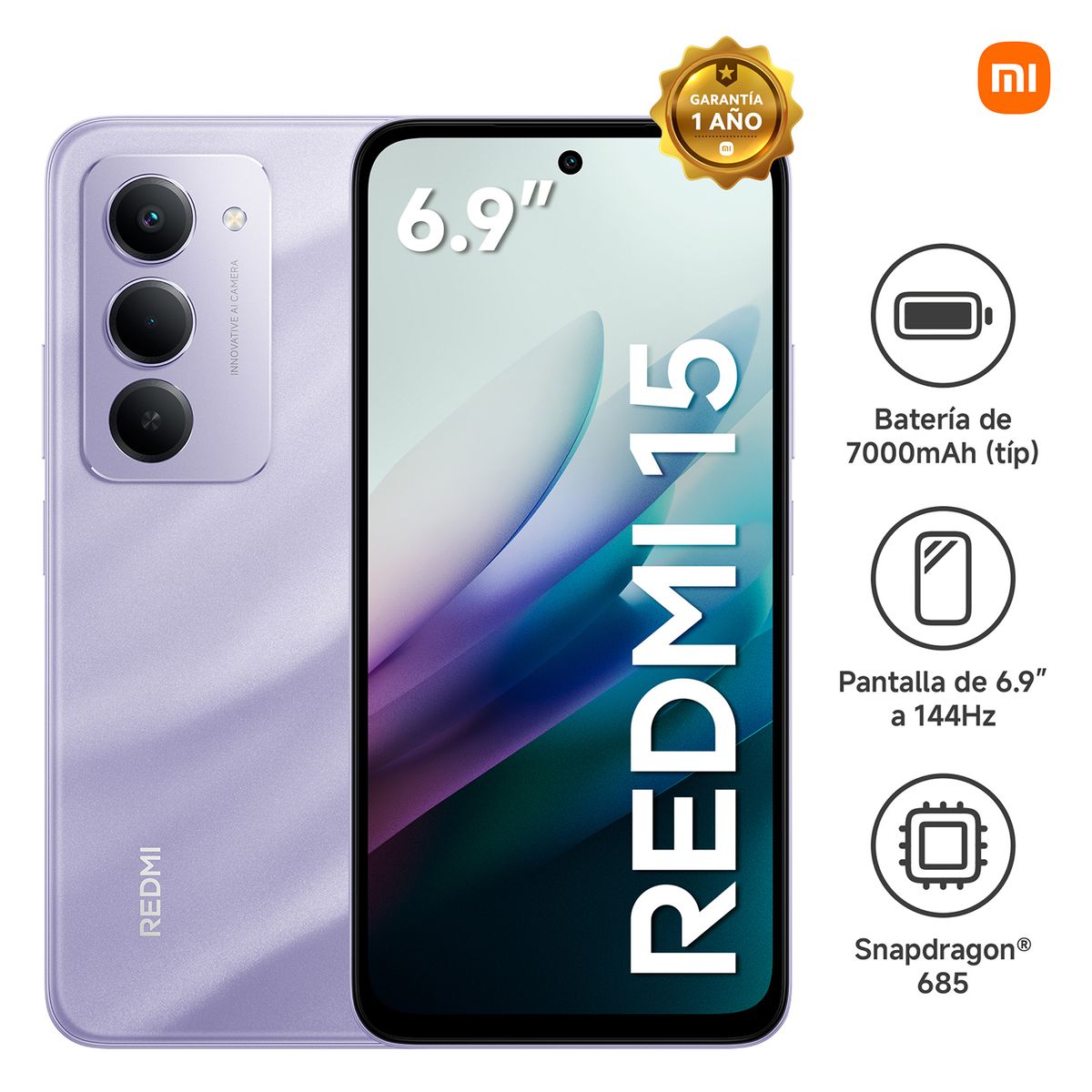 XIAOMI - Celular Redmi 15 8GB + 256GB