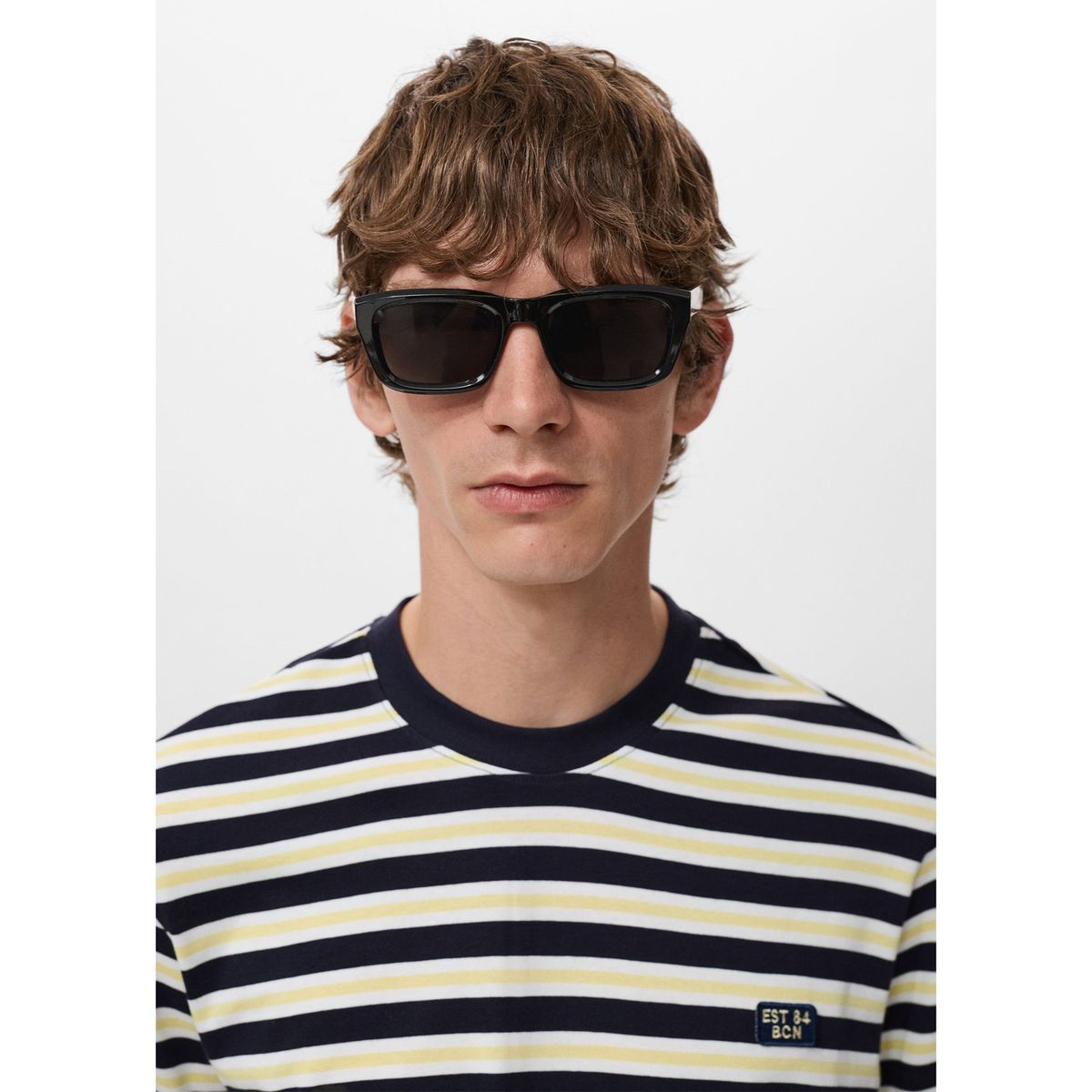 MANGO - Polo Regular Fit 100% Algodón Rayas Mango