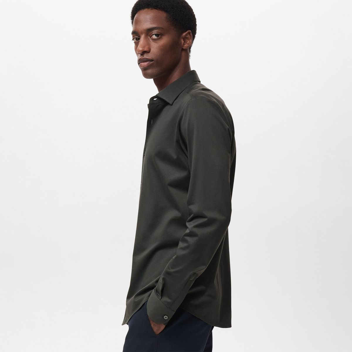 MANGO - Camisa Comfort Stretch Non Iron Man