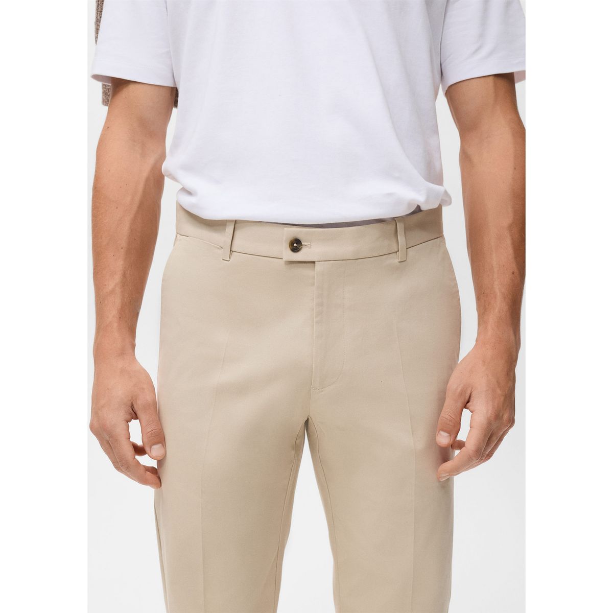 MANGO - Pantalón Algodón Regular Fit Man