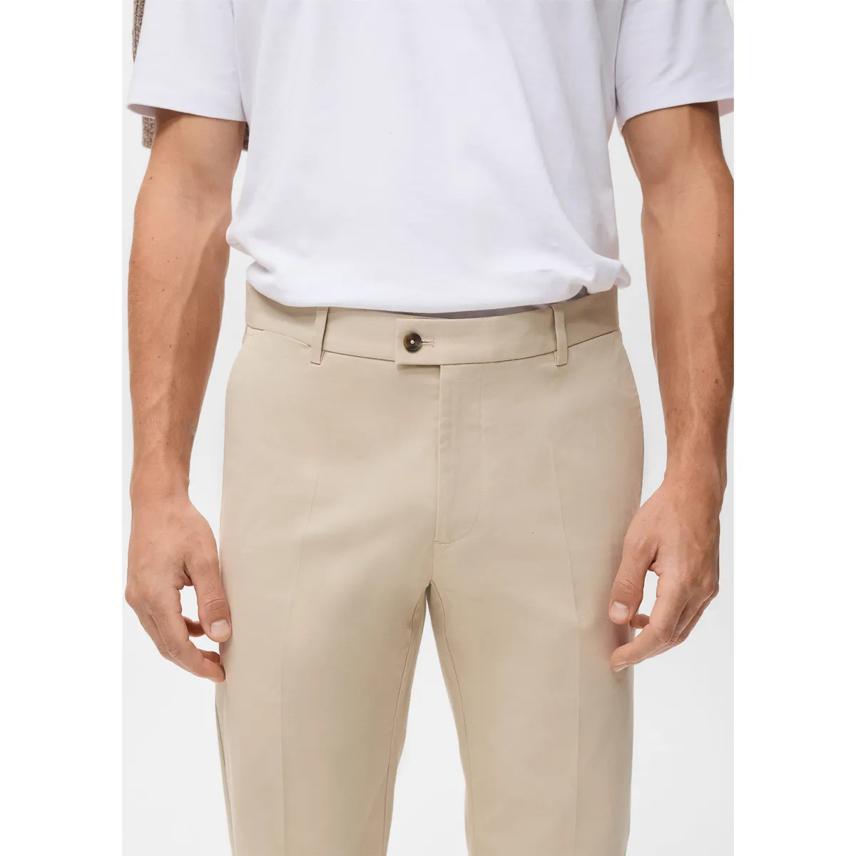 MANGO - Pantalón Algodón Regular Fit Man