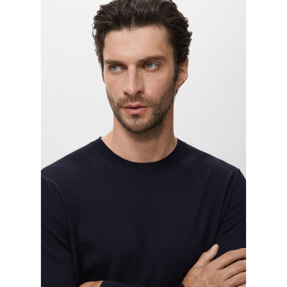 MANGO - Chompa 100% Lana Casual Mango Man