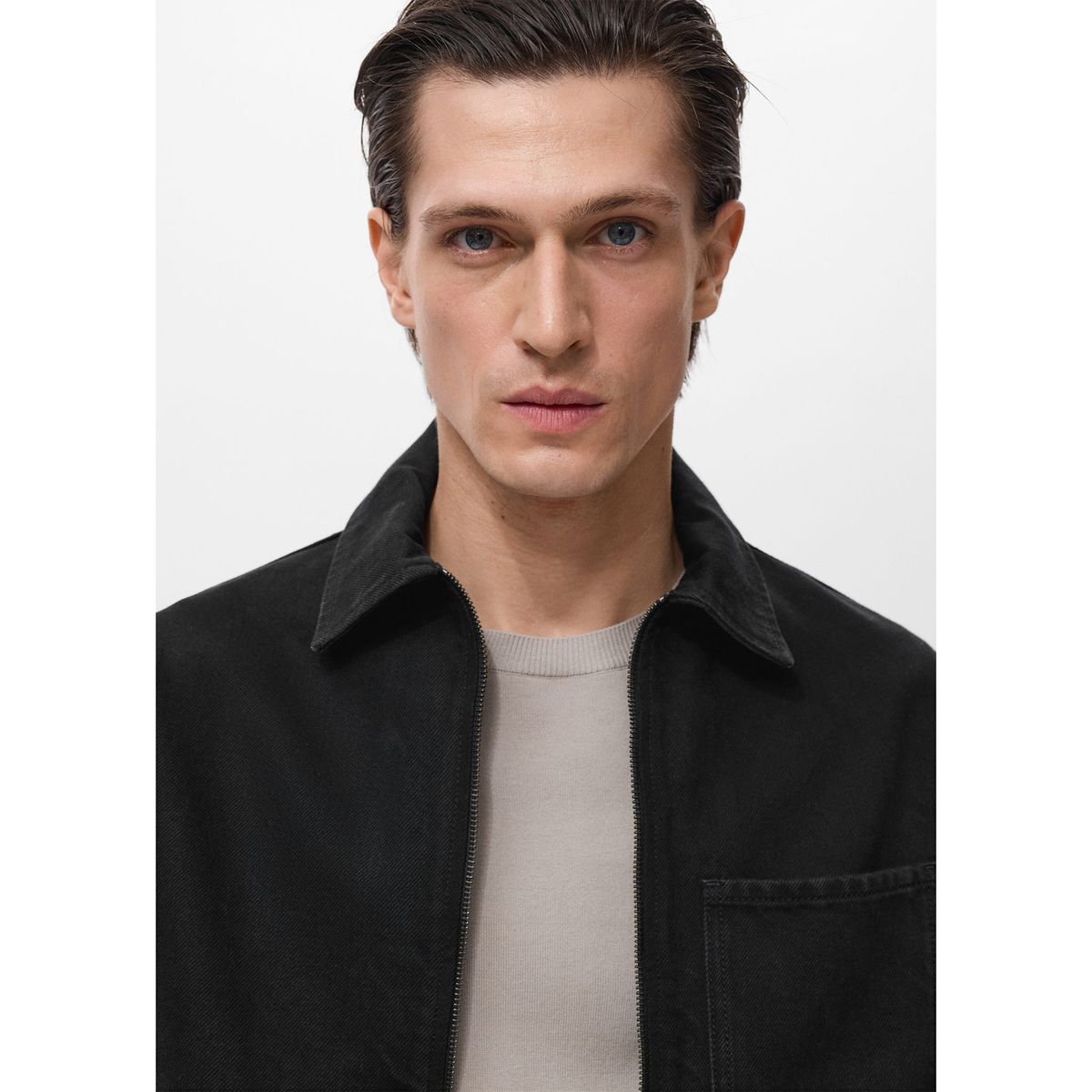 MANGO - Casaca 100% Algodón Casual Mango Man