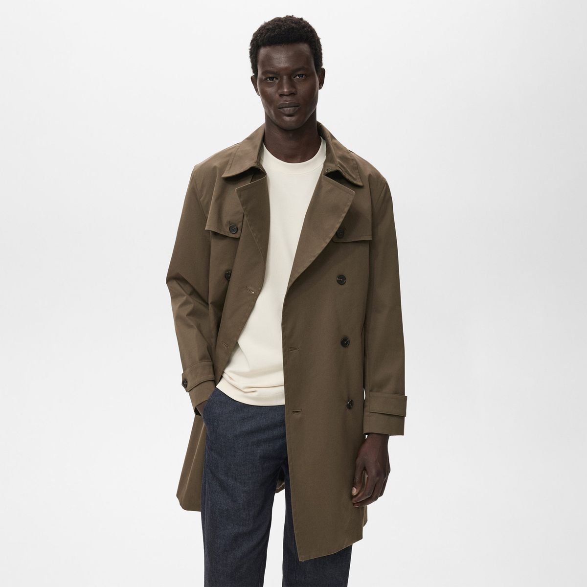 MANGO - Casaca Trench Casual Mango Man