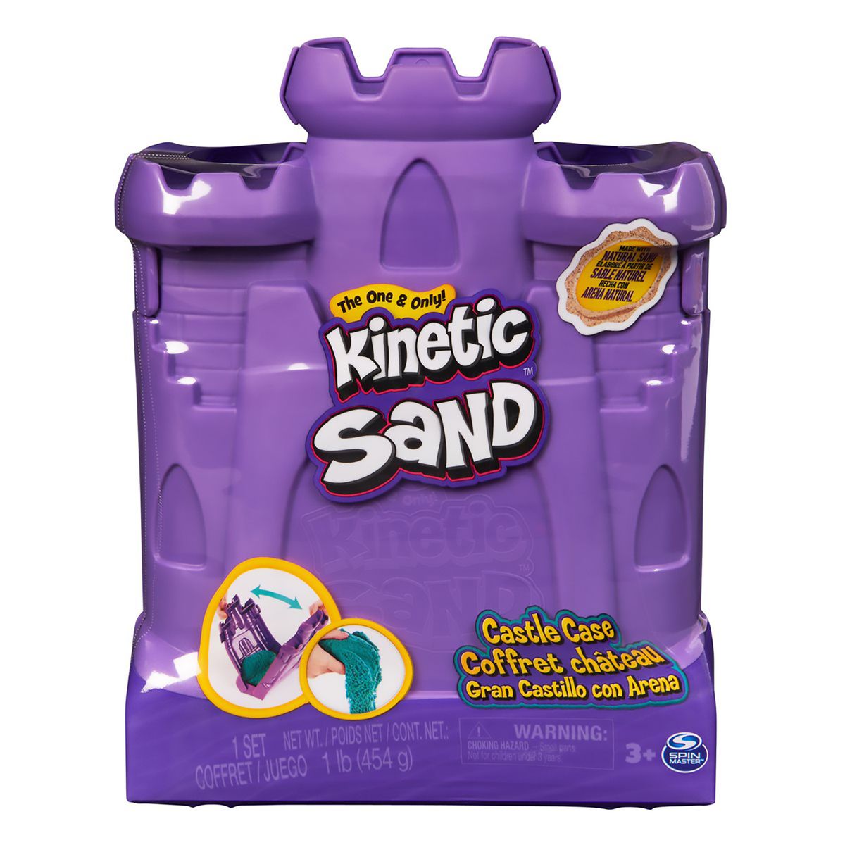 KINETIC SAND - Castillo Con 370gr Arena Mágica Kinetic Sand