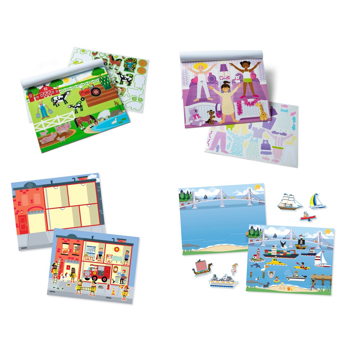 MELISSA & DOUG - Libro Con Stickers Reusables Melissa & Doug