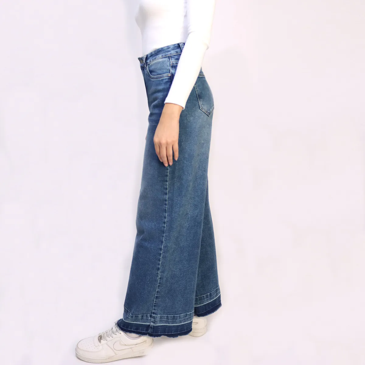 KAYRA POBLET - Jean Wide Leg Tiro Alto Mujer Kayra Poblet