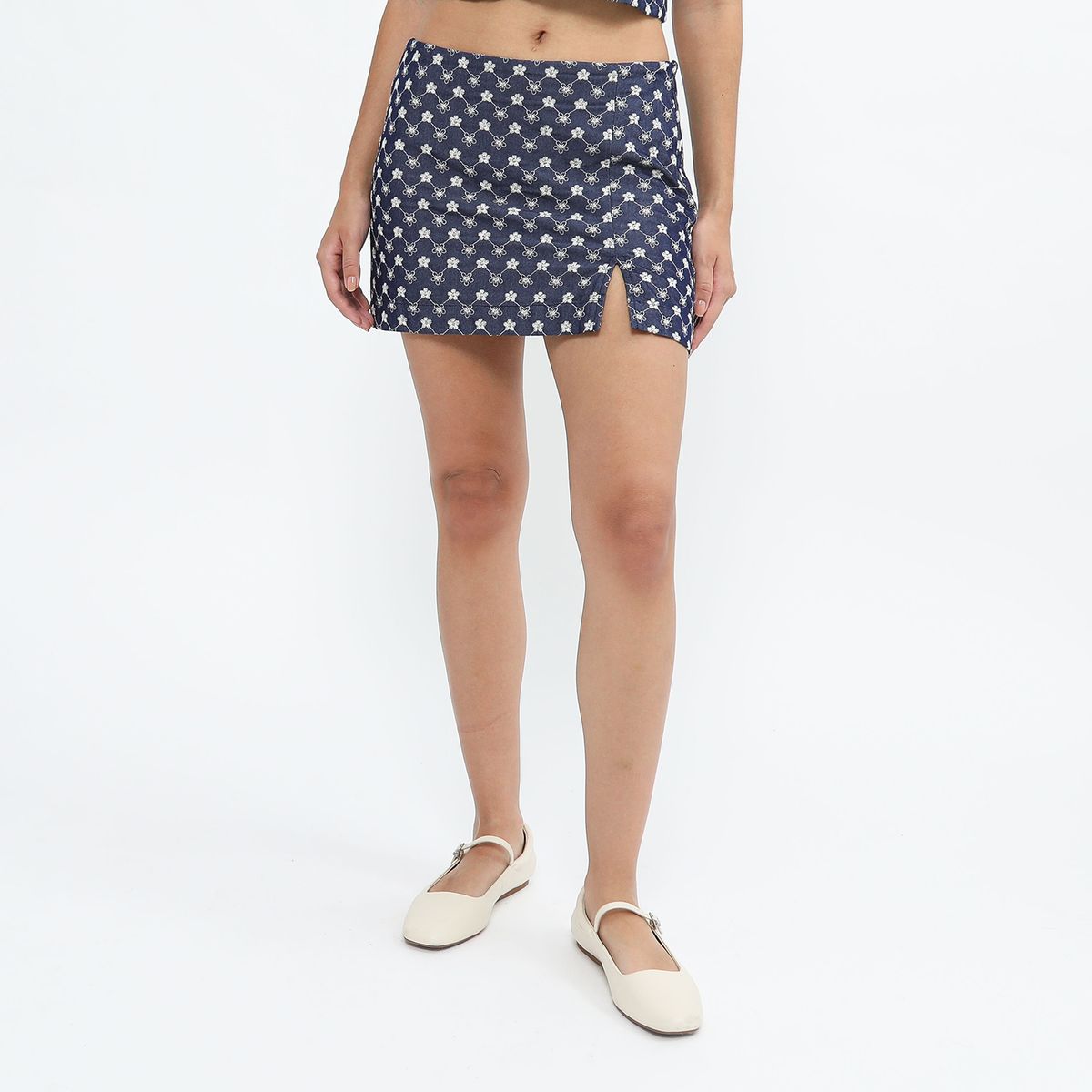 SYBILLA - Falda Short Denim Mujer Sybilla