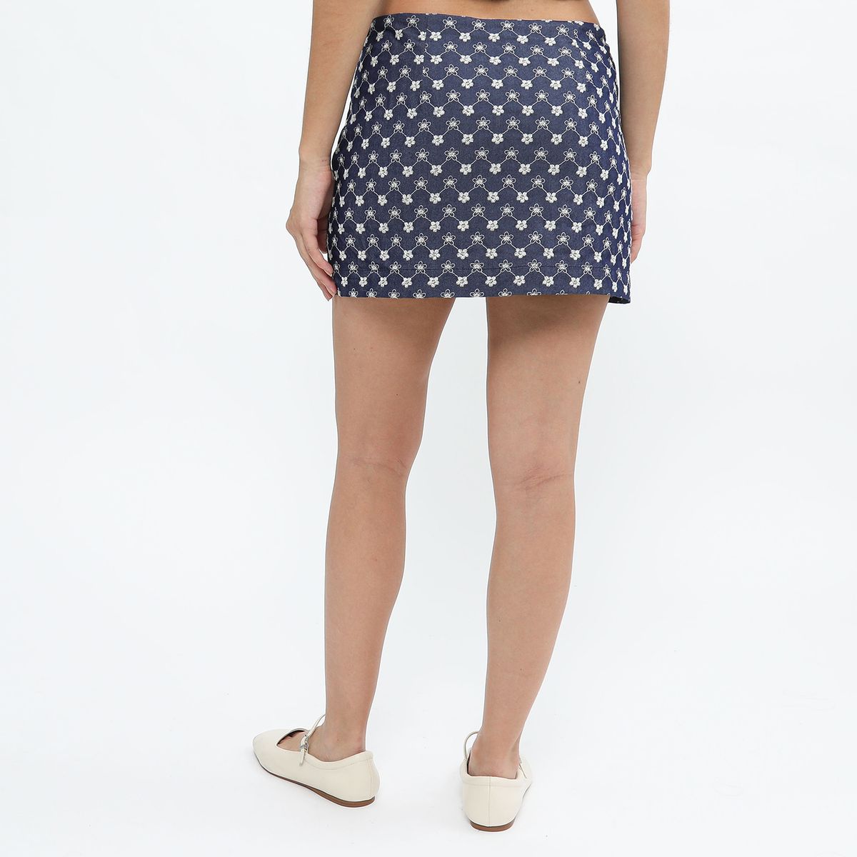 SYBILLA - Falda Short Denim Mujer Sybilla