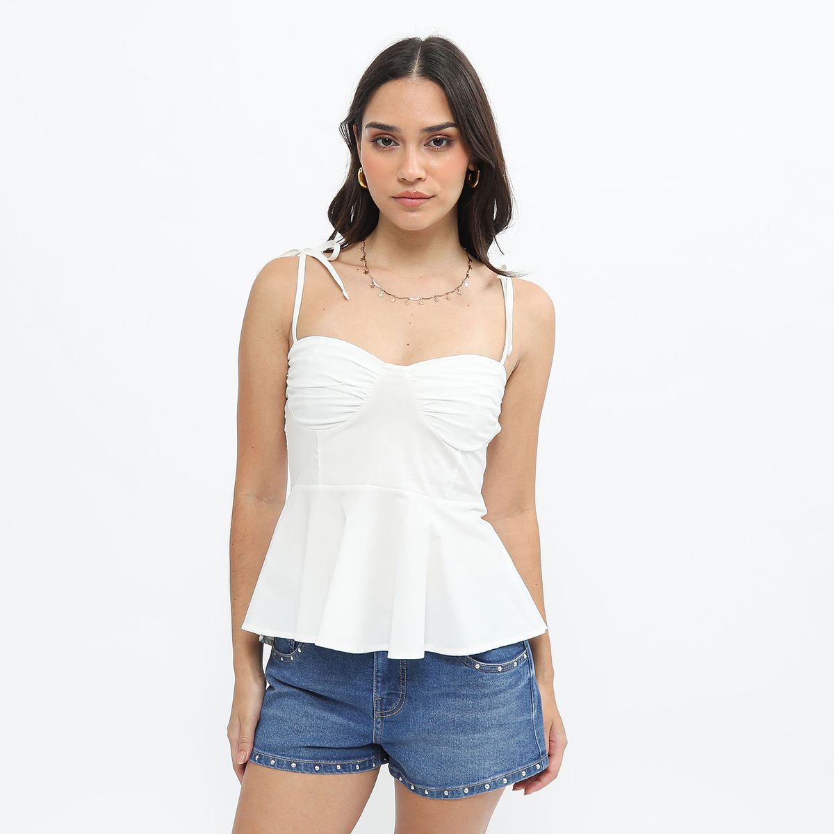 SYBILLA - Top Peplum Mujer Sybilla