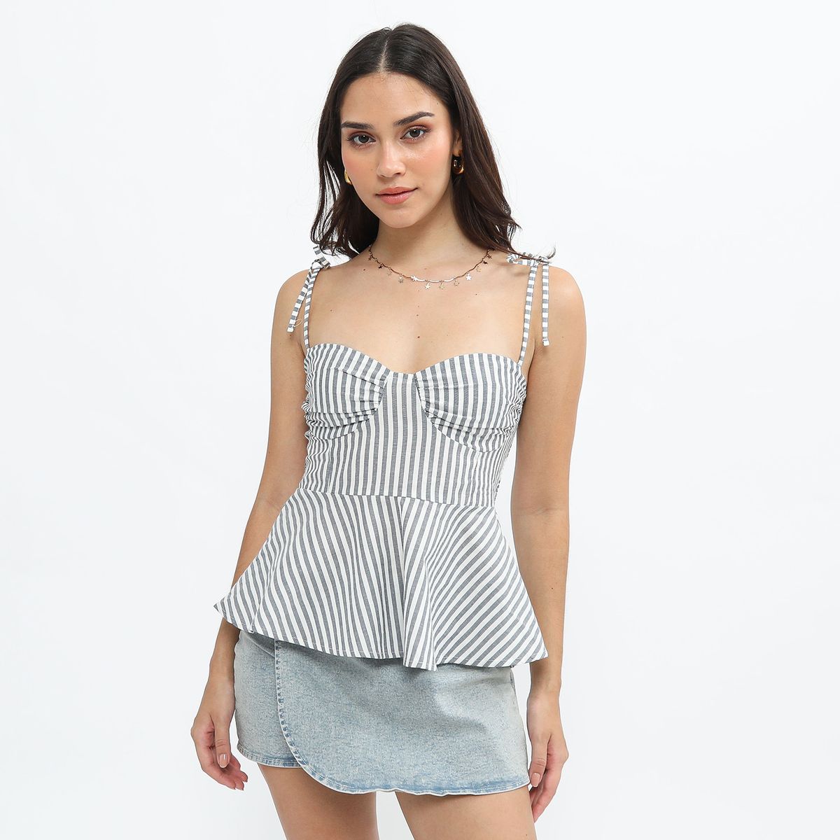 SYBILLA - Top Peplum Mujer Sybilla