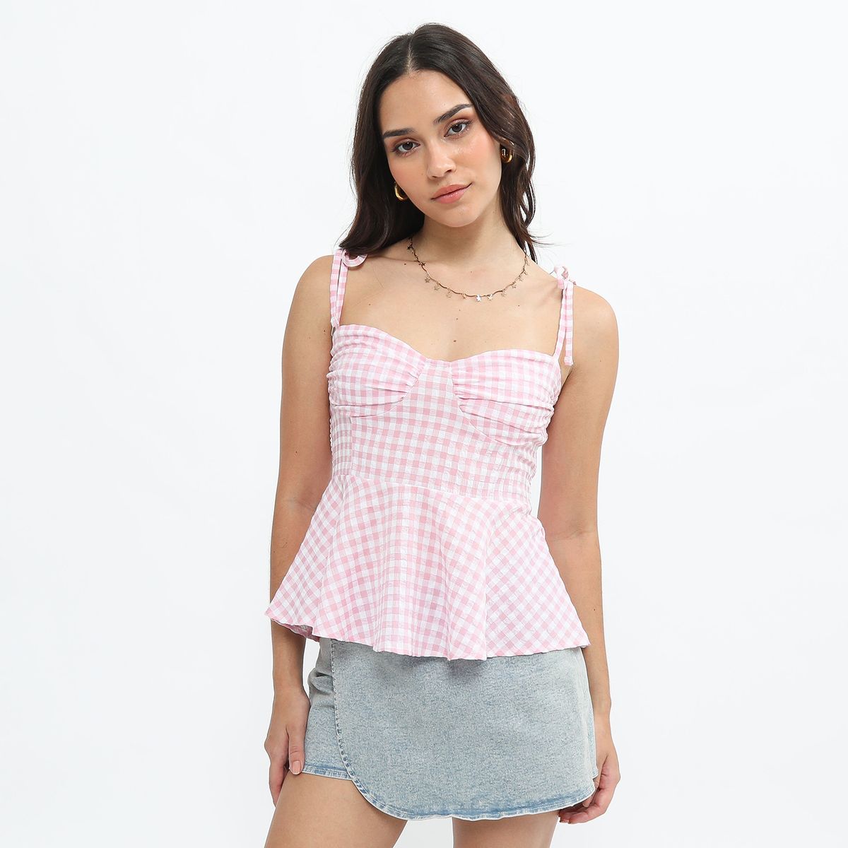 SYBILLA - Top Peplum Mujer Sybilla