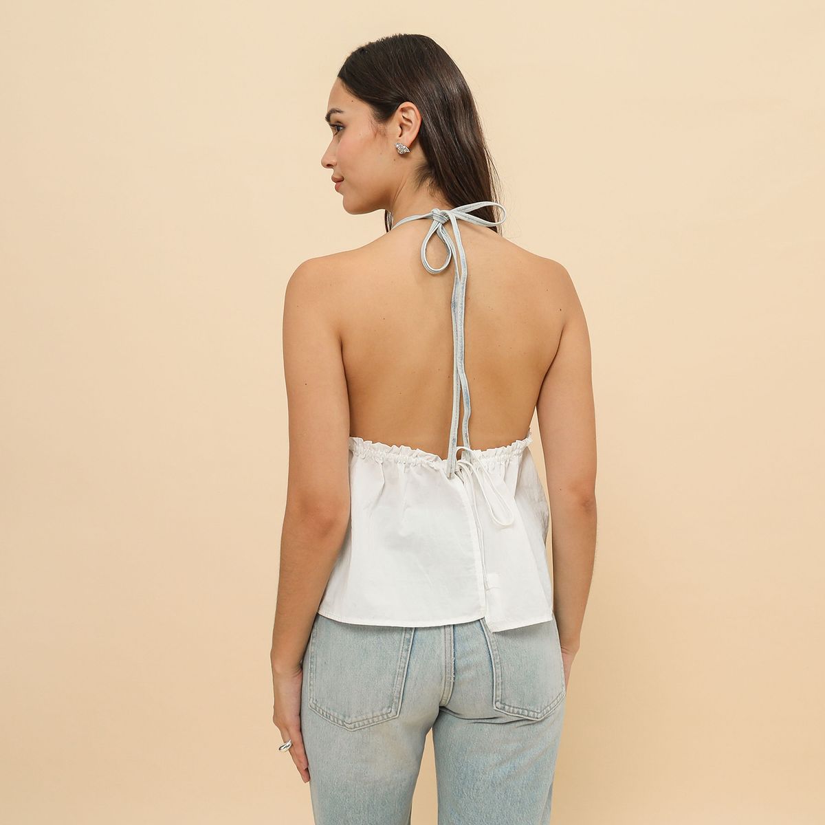 SYBILLA - Top Denim Mujer Sybilla