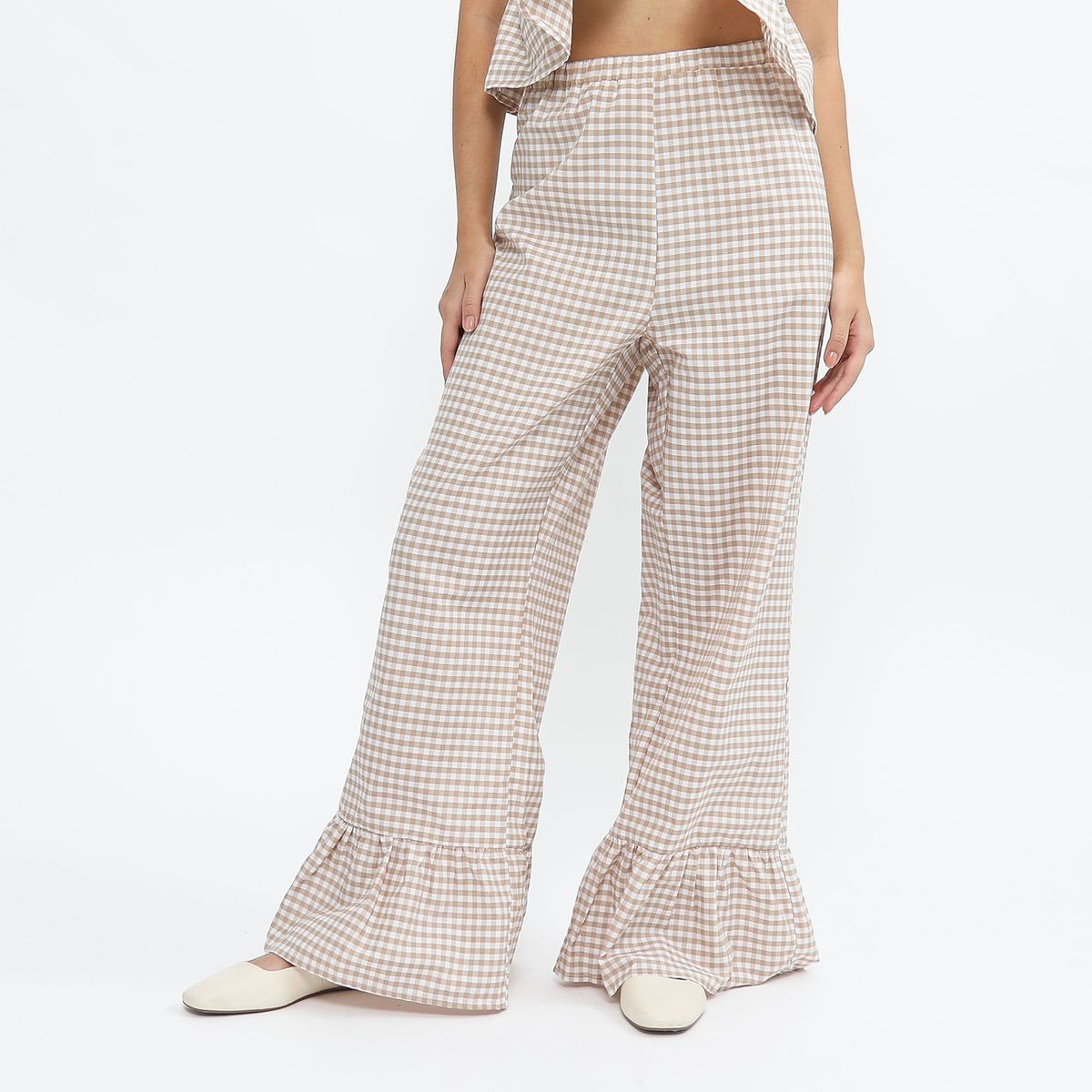 SYBILLA - Pantalón Flare Tiro Alto Mujer Sybilla