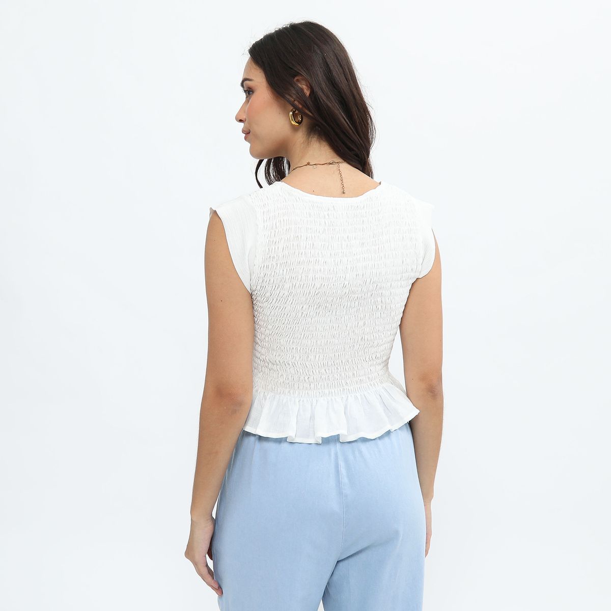 SYBILLA - Blusa Manga Corta Mujer Sybilla