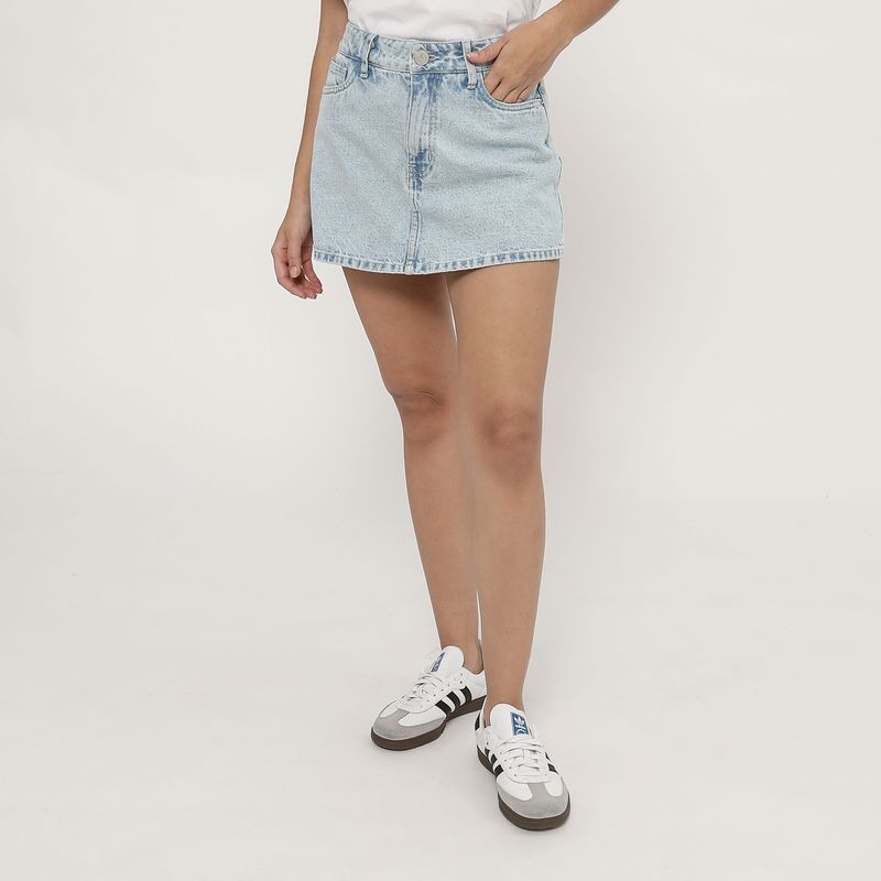 SYBILLA - Falda Short Denim Mujer Sybilla