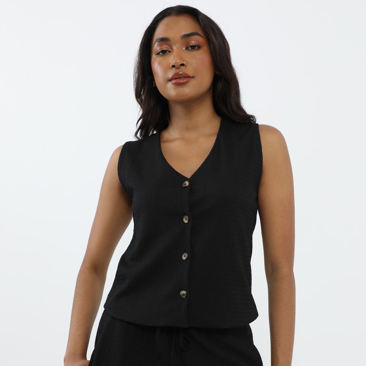 ELLE - Top Sin Mangas Mujer Elle