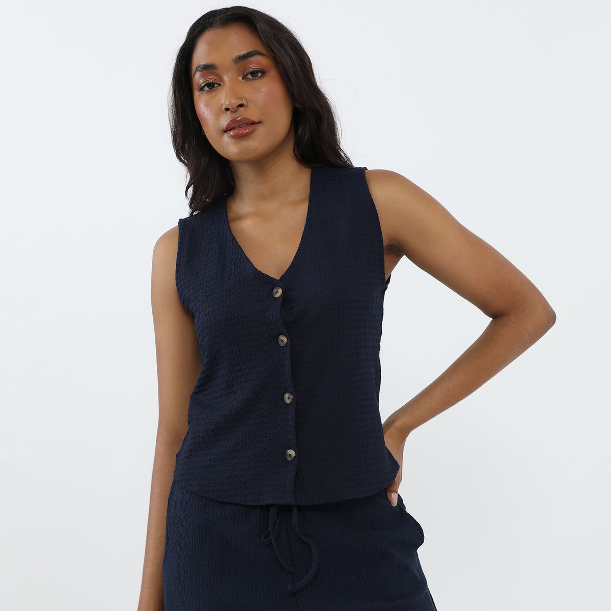 ELLE - Top Sin Mangas Mujer Elle