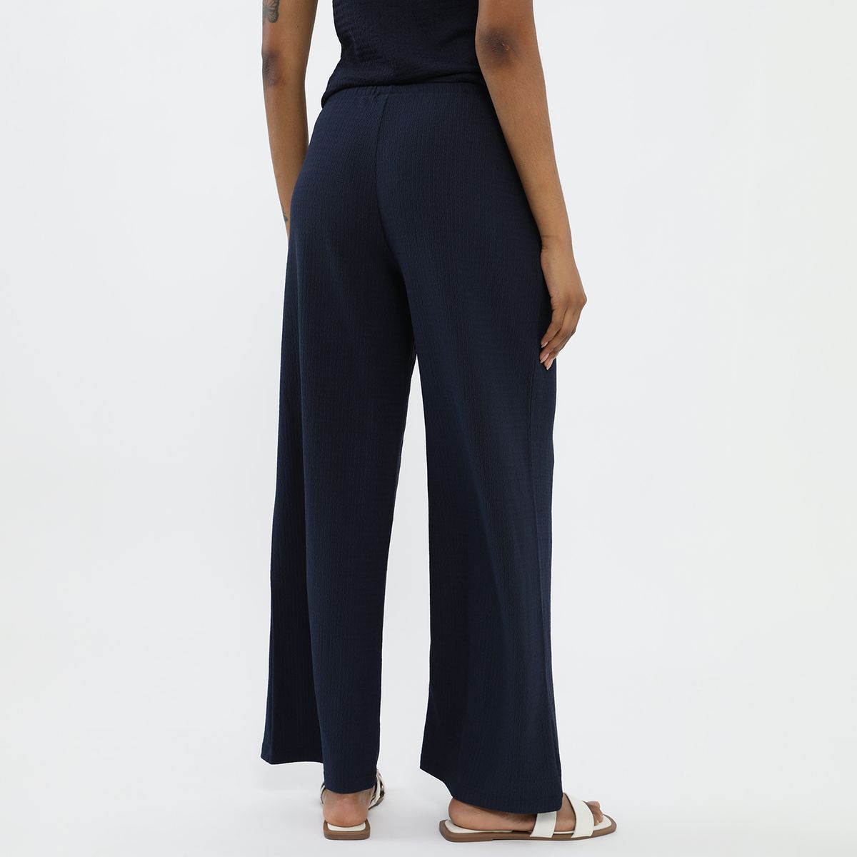 ELLE - Pantalón Tiro Medio Mujer Elle