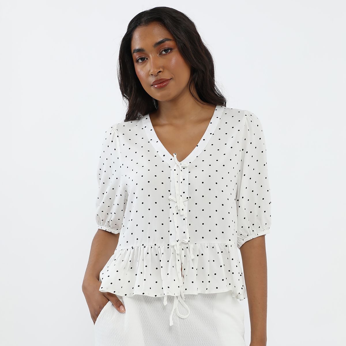 ELLE - Blusa Manga 3/4 Mujer Elle