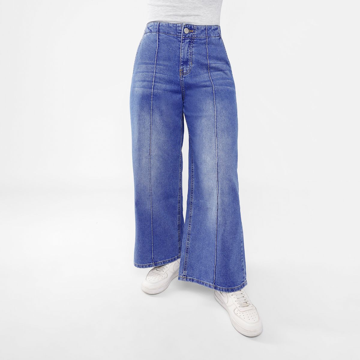 KANSAS - Jean Wide Leg Tiro Alto Mujer Kansas