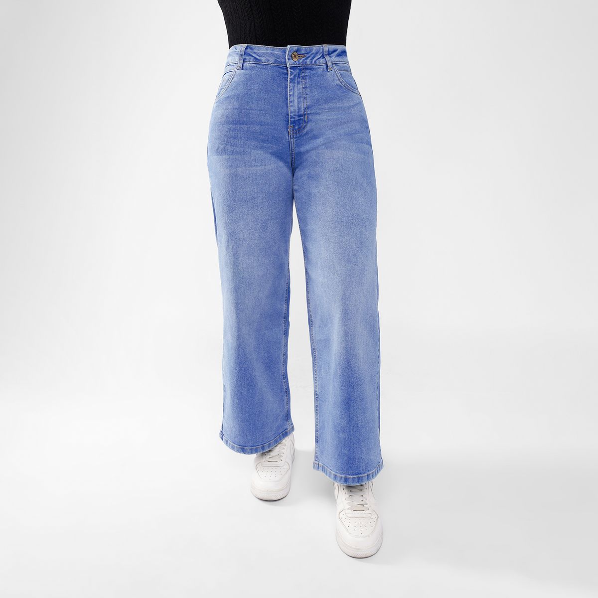 KANSAS - Jean Wide Leg Tiro Alto Mujer Kansas