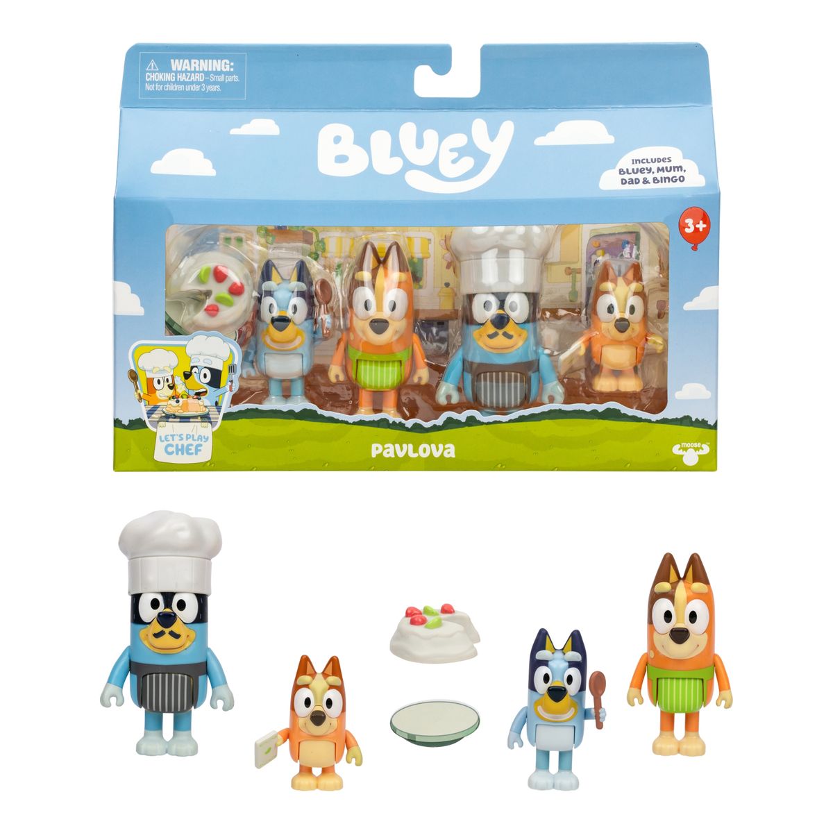 BLUEY - Pack X4 Figuras Bluey