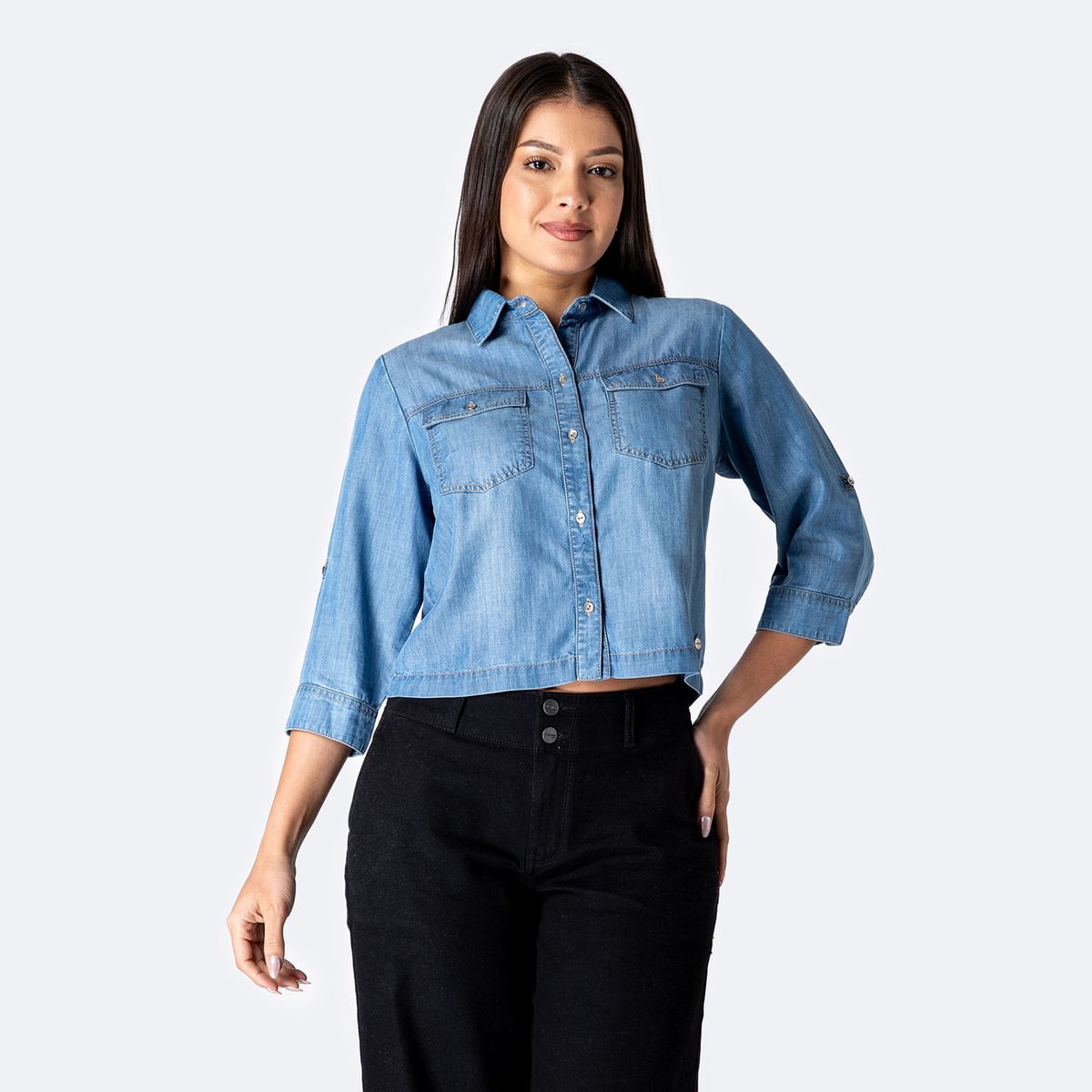 PIONIER - Blusa Slim Fit Mujer Pionier 