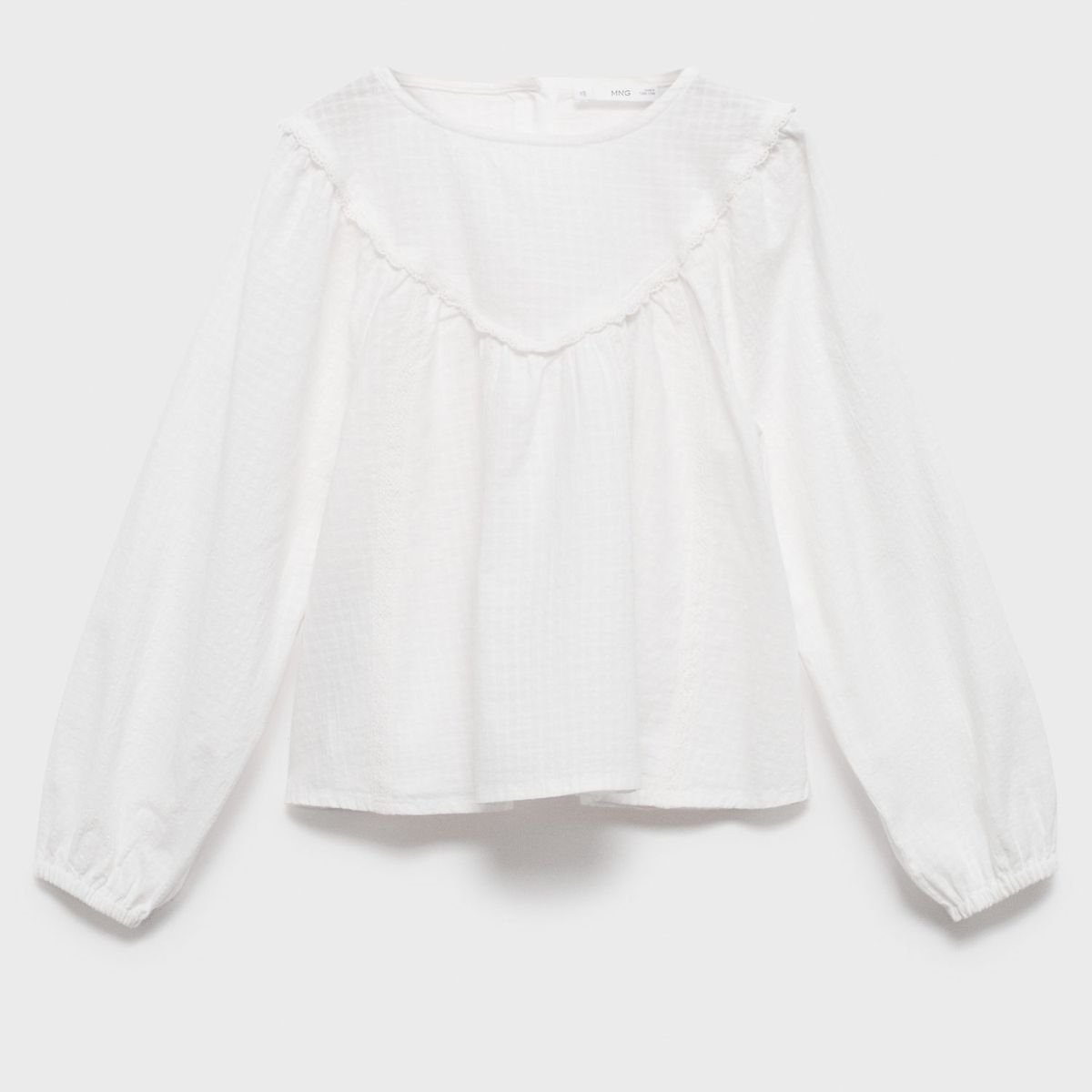MANGO KIDS - Blusa Niña Manga Larga Algodón Mango Kids