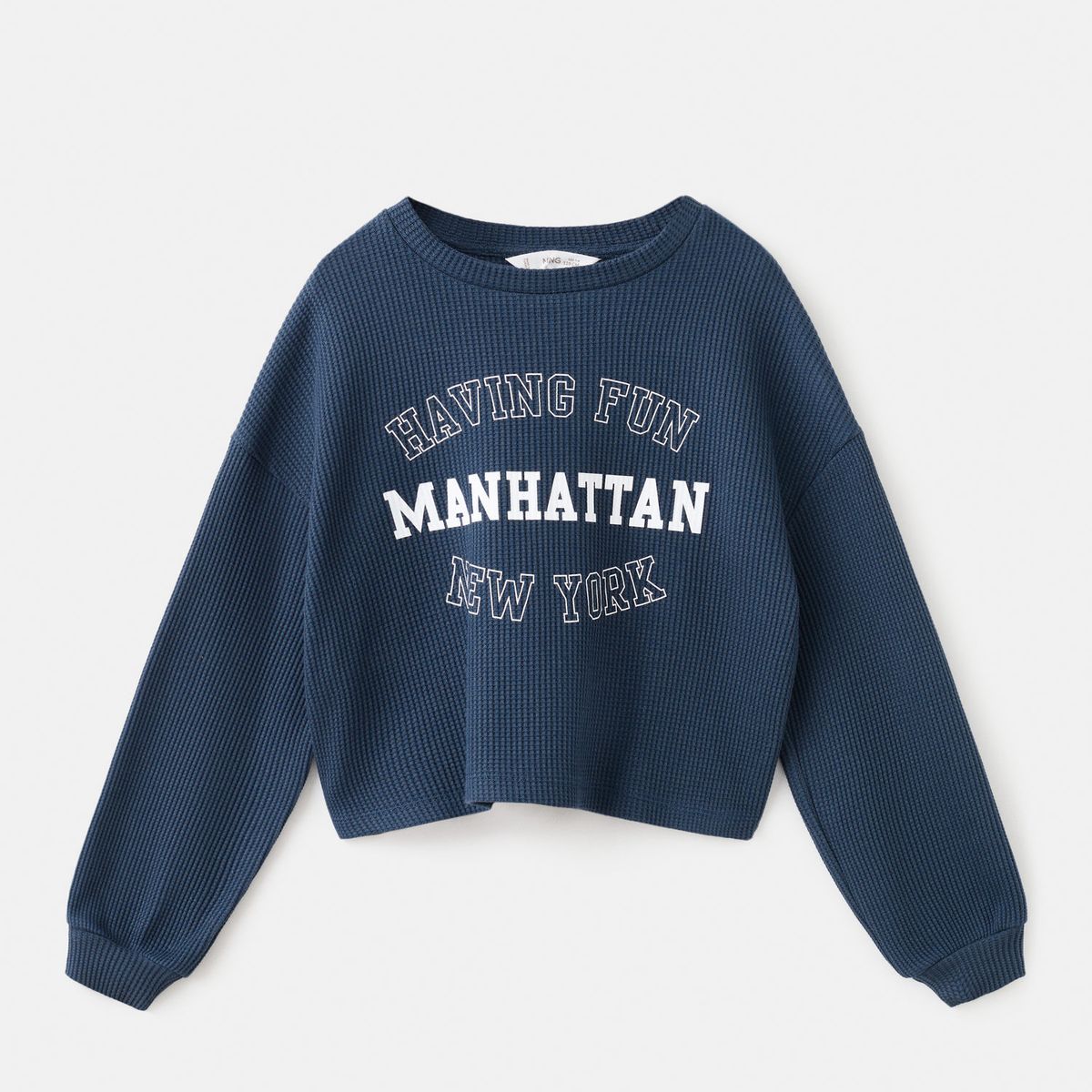 MANGO KIDS - Polera Niña Algodón Mango Kids