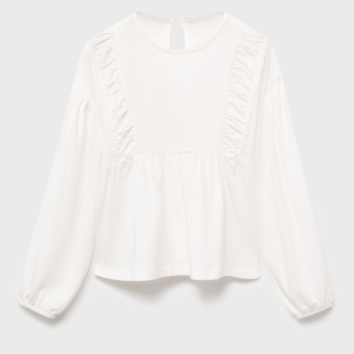 MANGO KIDS - Polo Niña Manga Larga Algodón Mango Kids