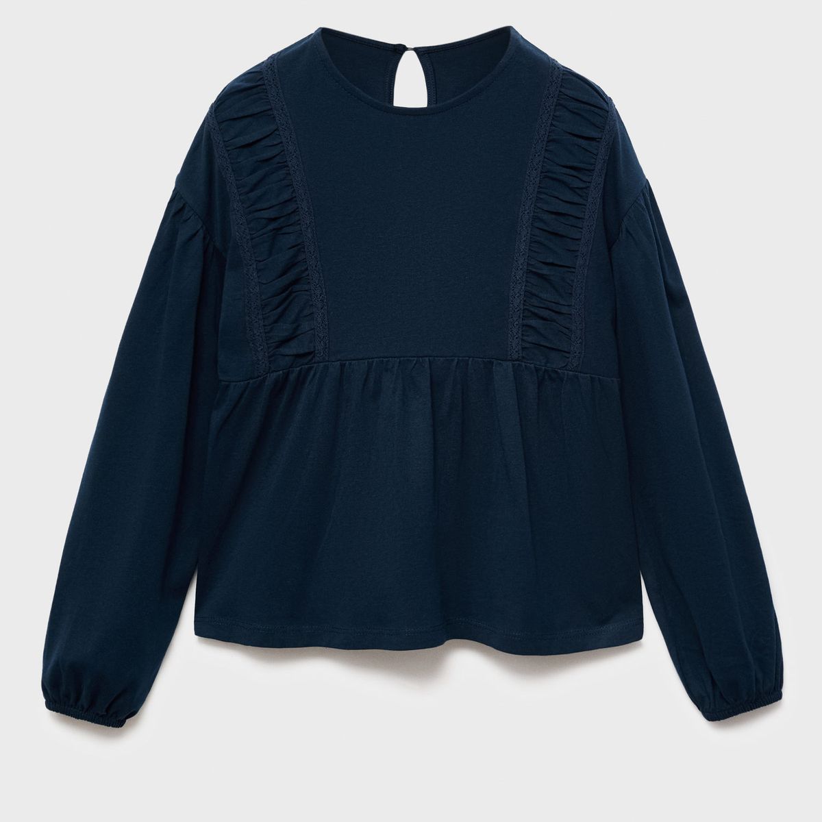 MANGO KIDS - Polo Niña Manga Larga Algodón Mango Kids