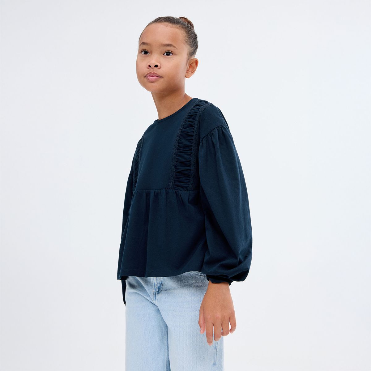 MANGO KIDS - Polo Niña Manga Larga Algodón Mango Kids